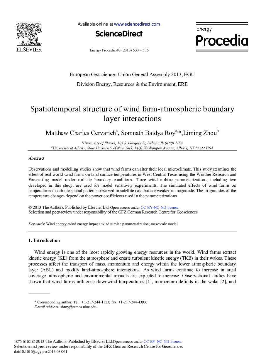 Spatiotemporal Structure of Wind Farm-atmospheric Boundary Layer Interactions