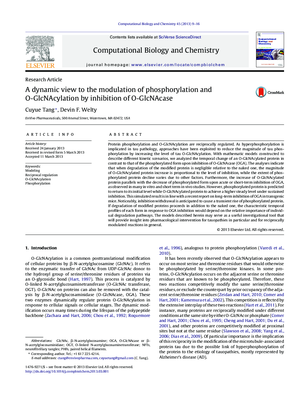 A dynamic view to the modulation of phosphorylation and O-GlcNAcylation by inhibition of O-GlcNAcase