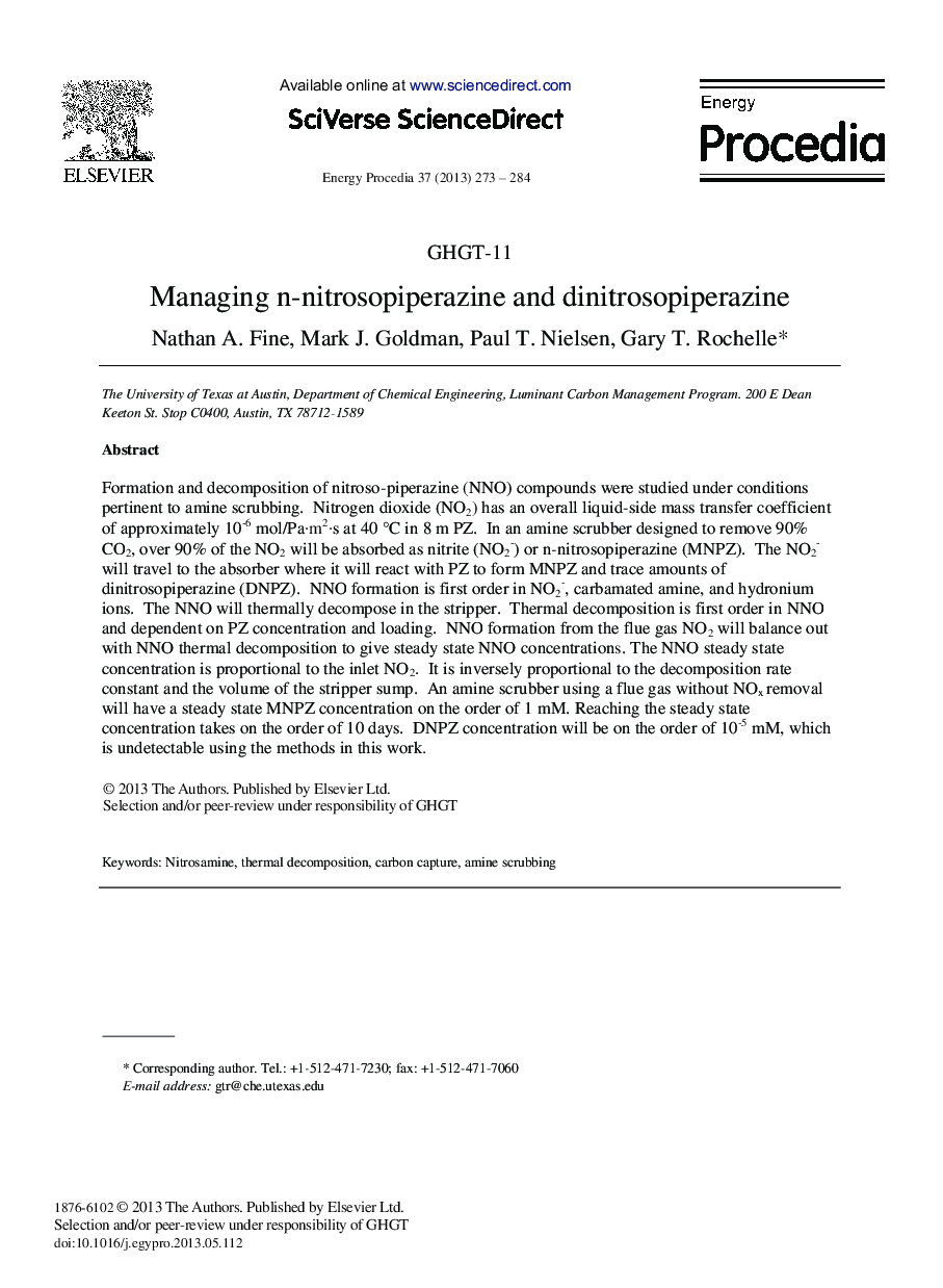 Managing n-nitrosopiperazine and dinitrosopiperazine 