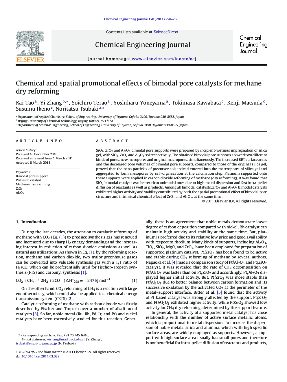 Chemical and spatial promotional effects of bimodal pore catalysts for methane dry reforming