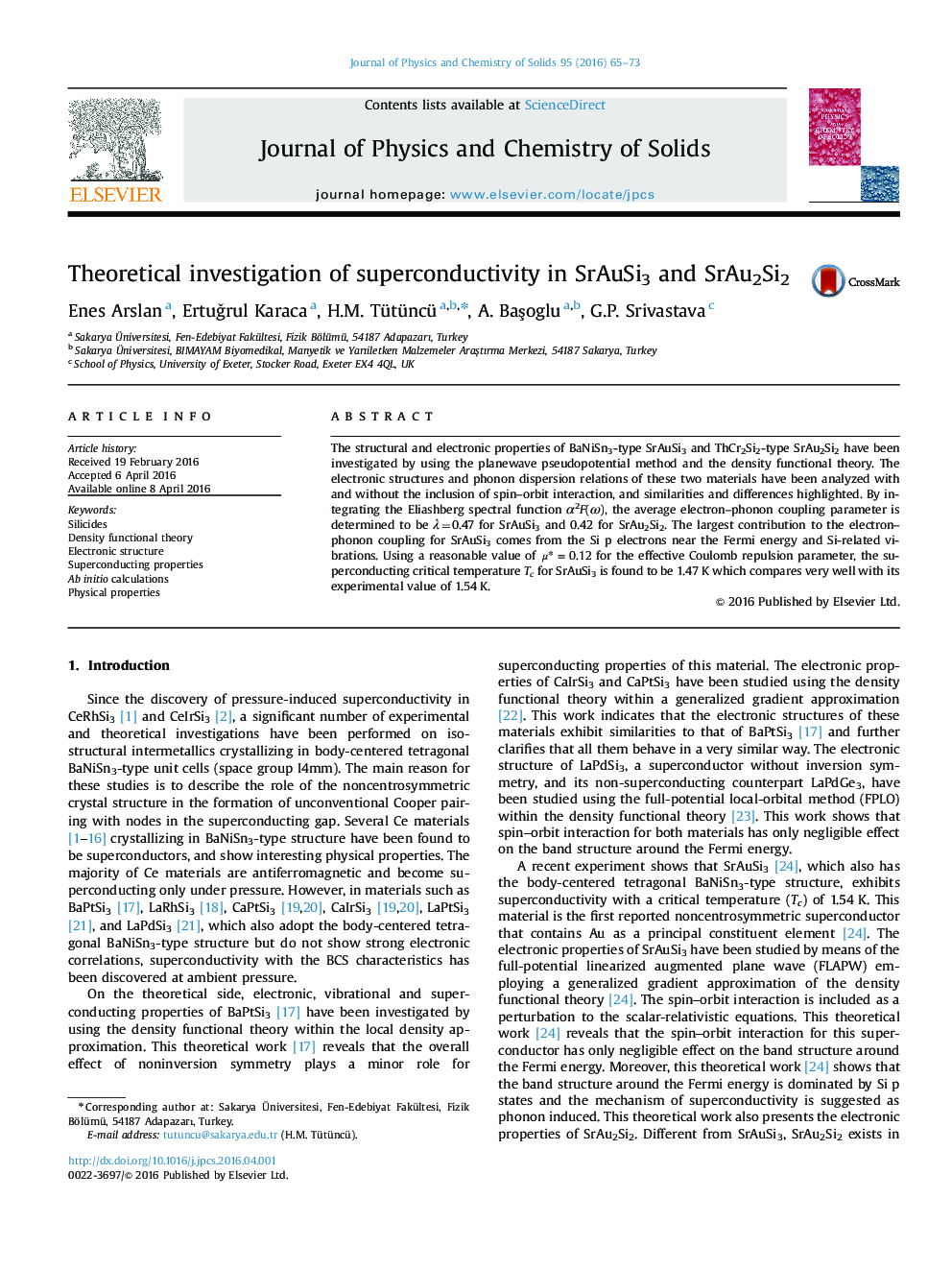 Theoretical investigation of superconductivity in SrAuSi3 and SrAu2Si2