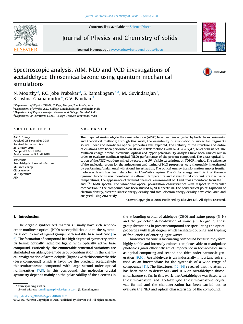 Spectroscopic analysis, AIM, NLO and VCD investigations of acetaldehyde thiosemicarbazone using quantum mechanical simulations