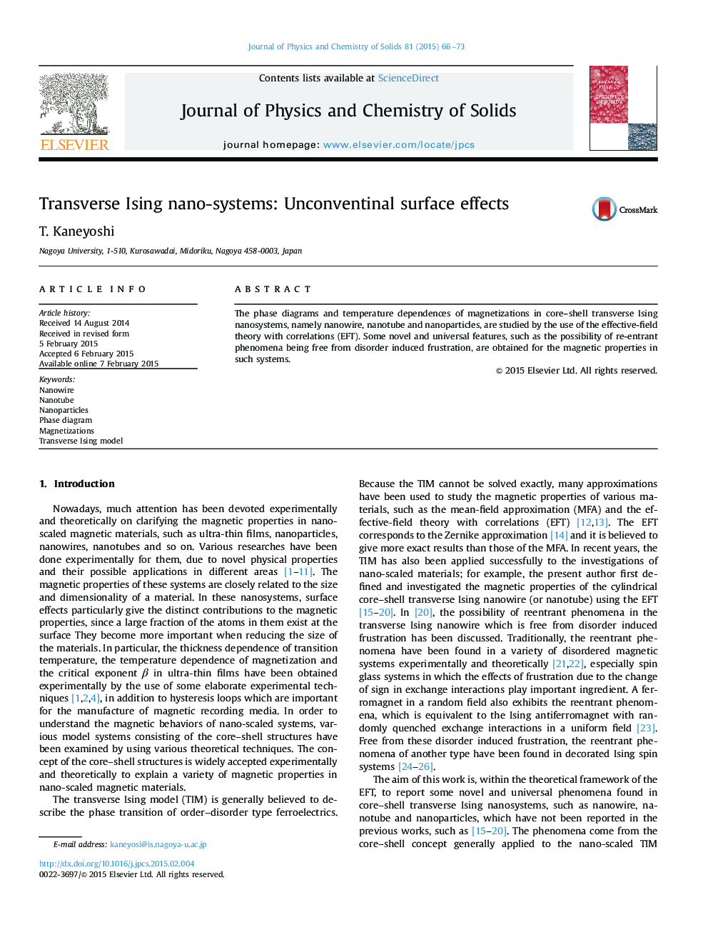 Transverse Ising nano-systems: Unconventinal surface effects