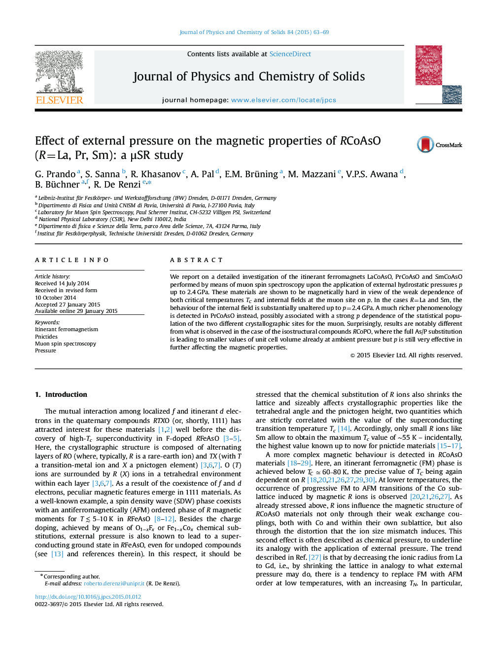 Effect of external pressure on the magnetic properties of RCoAsO (R=La, Pr, Sm): a μSR study