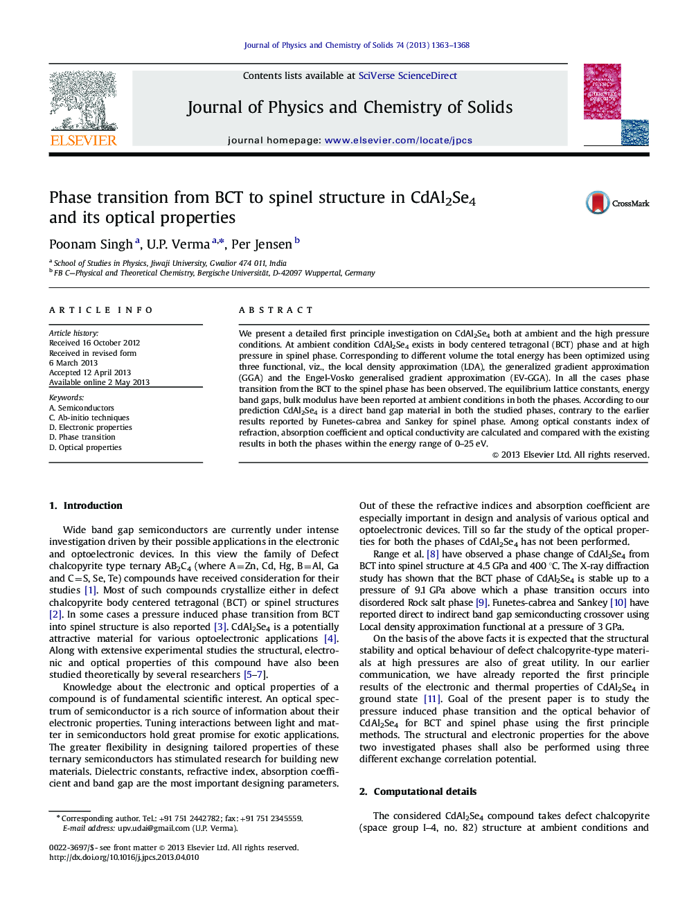 Phase transition from BCT to spinel structure in CdAl2Se4 and its optical properties