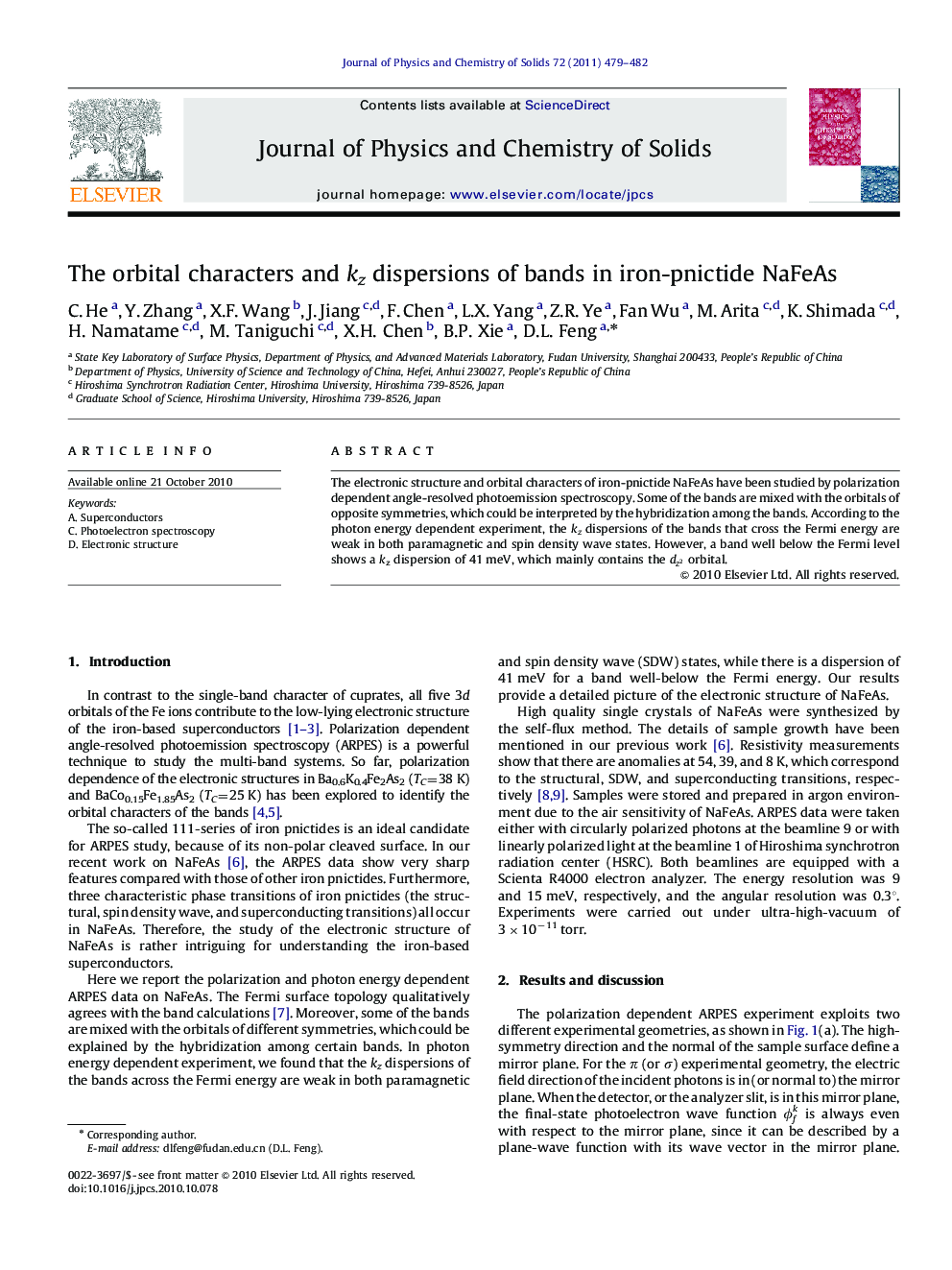 The orbital characters and kz dispersions of bands in iron-pnictide NaFeAs