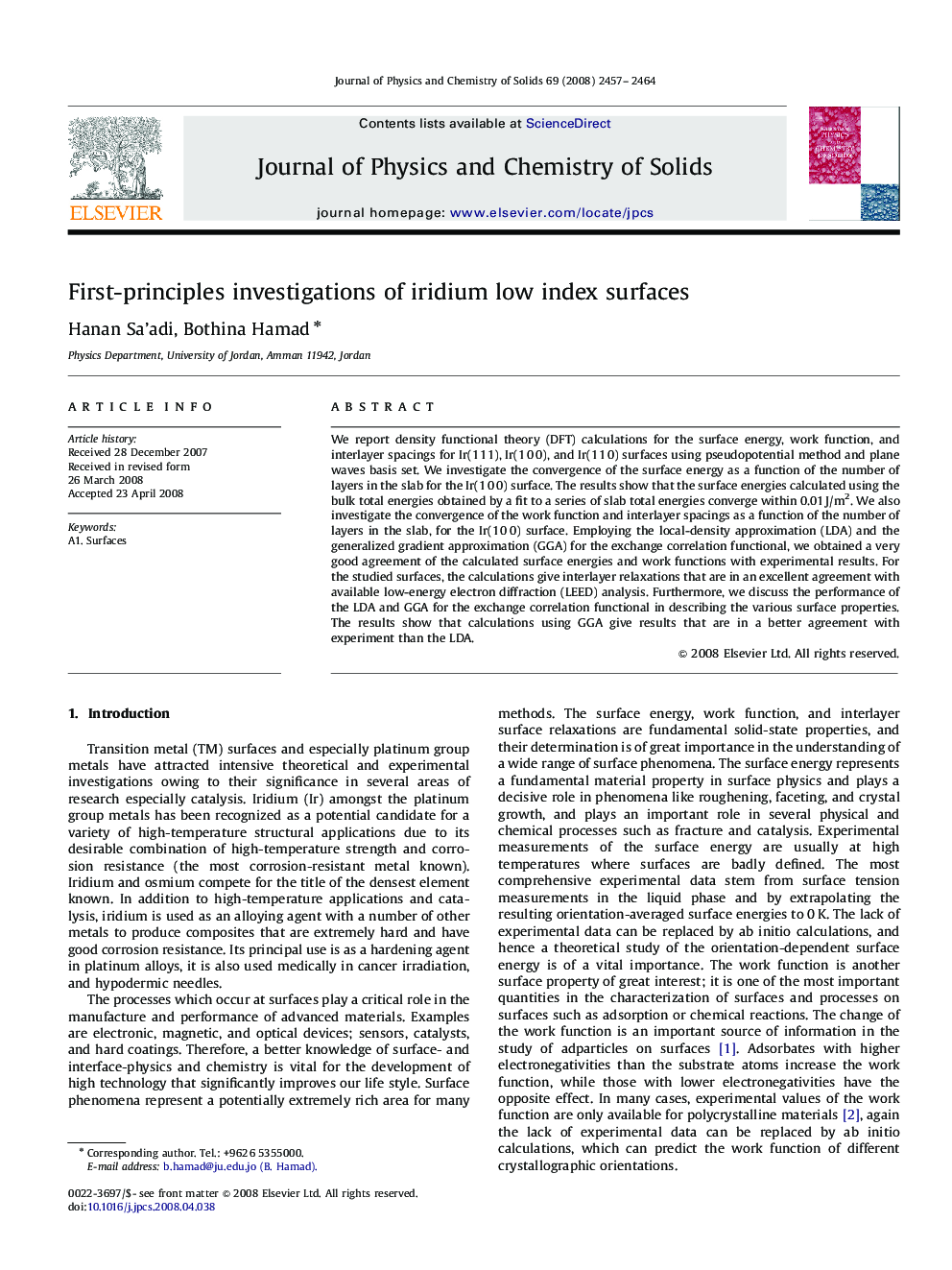 First-principles investigations of iridium low index surfaces