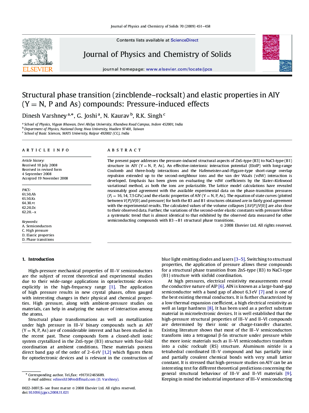 Structural phase transition (zincblende-rocksalt) and elastic properties in AlY (Y=N, P and As) compounds: Pressure-induced effects