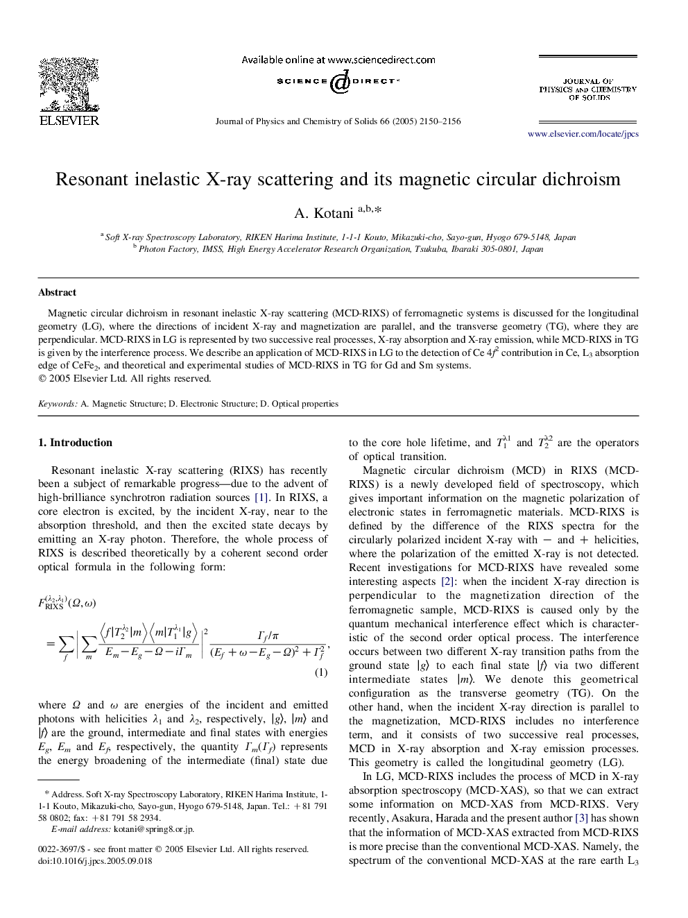 Resonant inelastic X-ray scattering and its magnetic circular dichroism