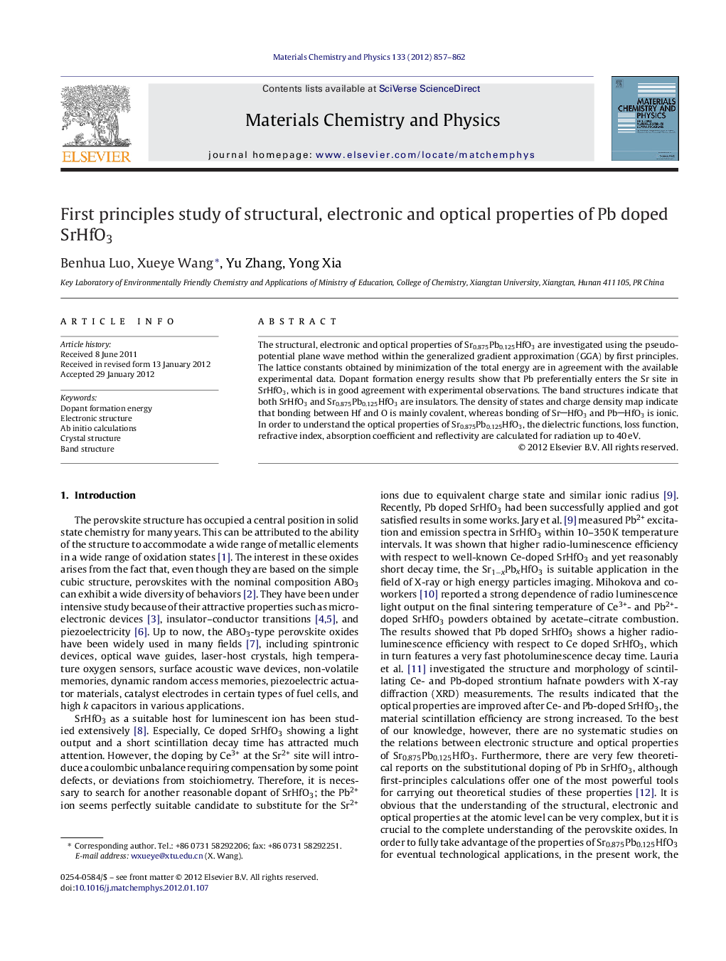 First principles study of structural, electronic and optical properties of Pb doped SrHfO3