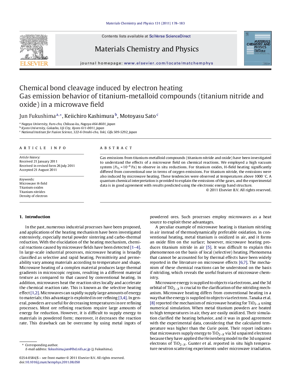 Chemical bond cleavage induced by electron heating