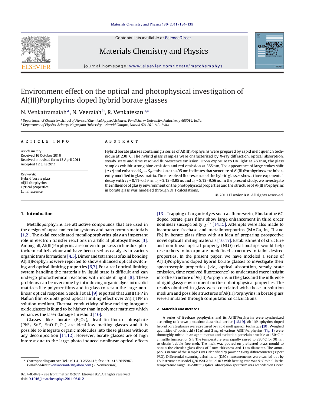Environment effect on the optical and photophysical investigation of Al(III)Porphyrins doped hybrid borate glasses