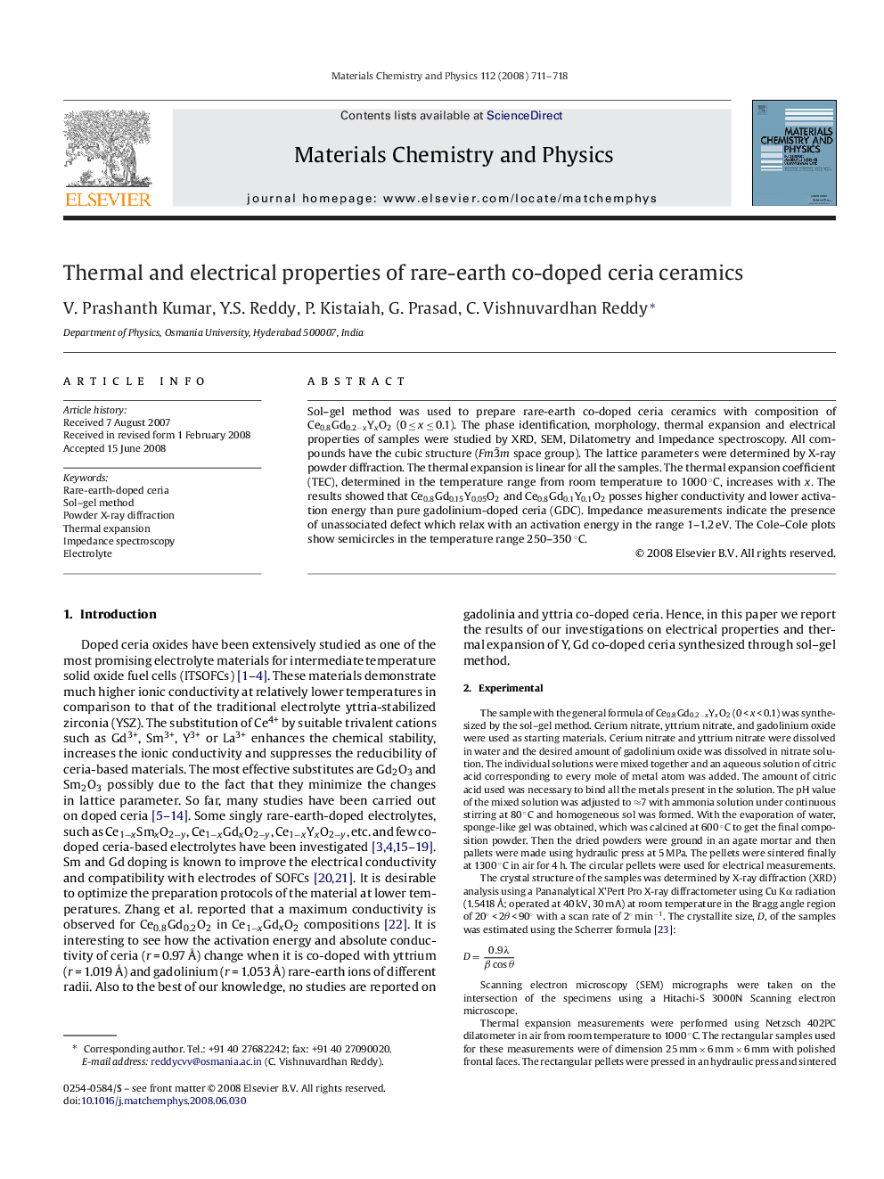 Thermal and electrical properties of rare-earth co-doped ceria ceramics