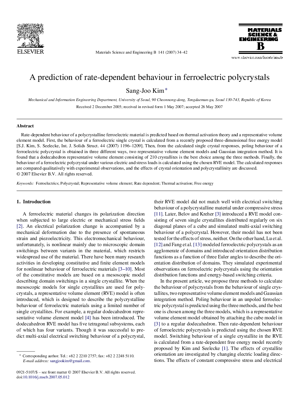 A prediction of rate-dependent behaviour in ferroelectric polycrystals