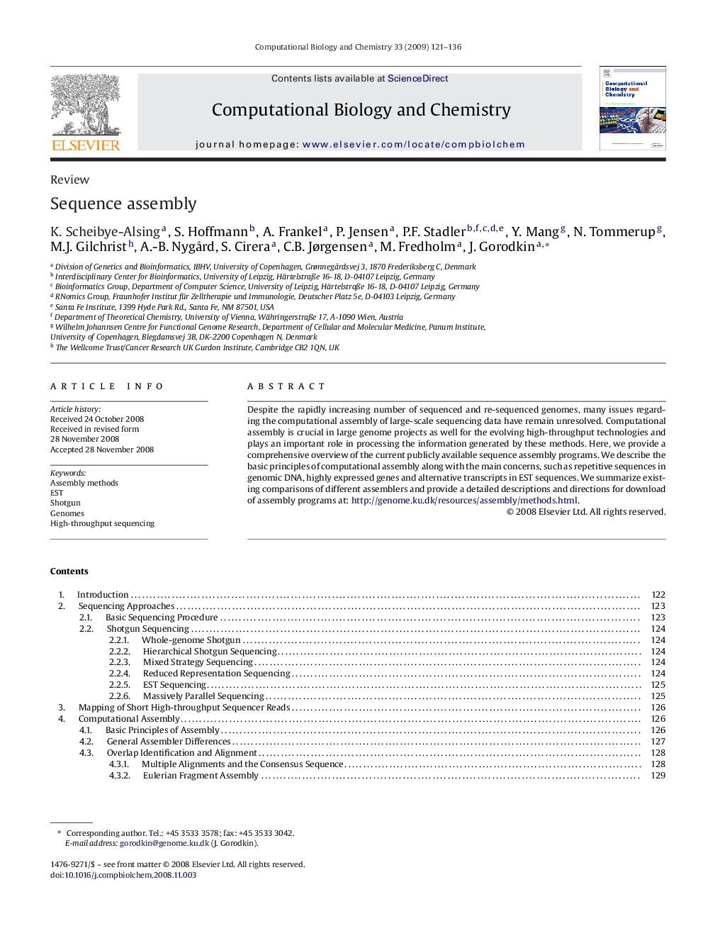 Sequence assembly