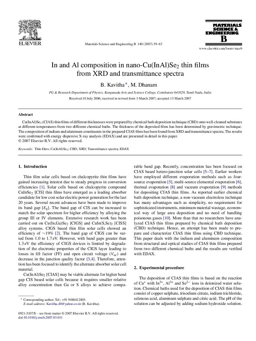 In and Al composition in nano-Cu(InAl)Se2 thin films from XRD and transmittance spectra