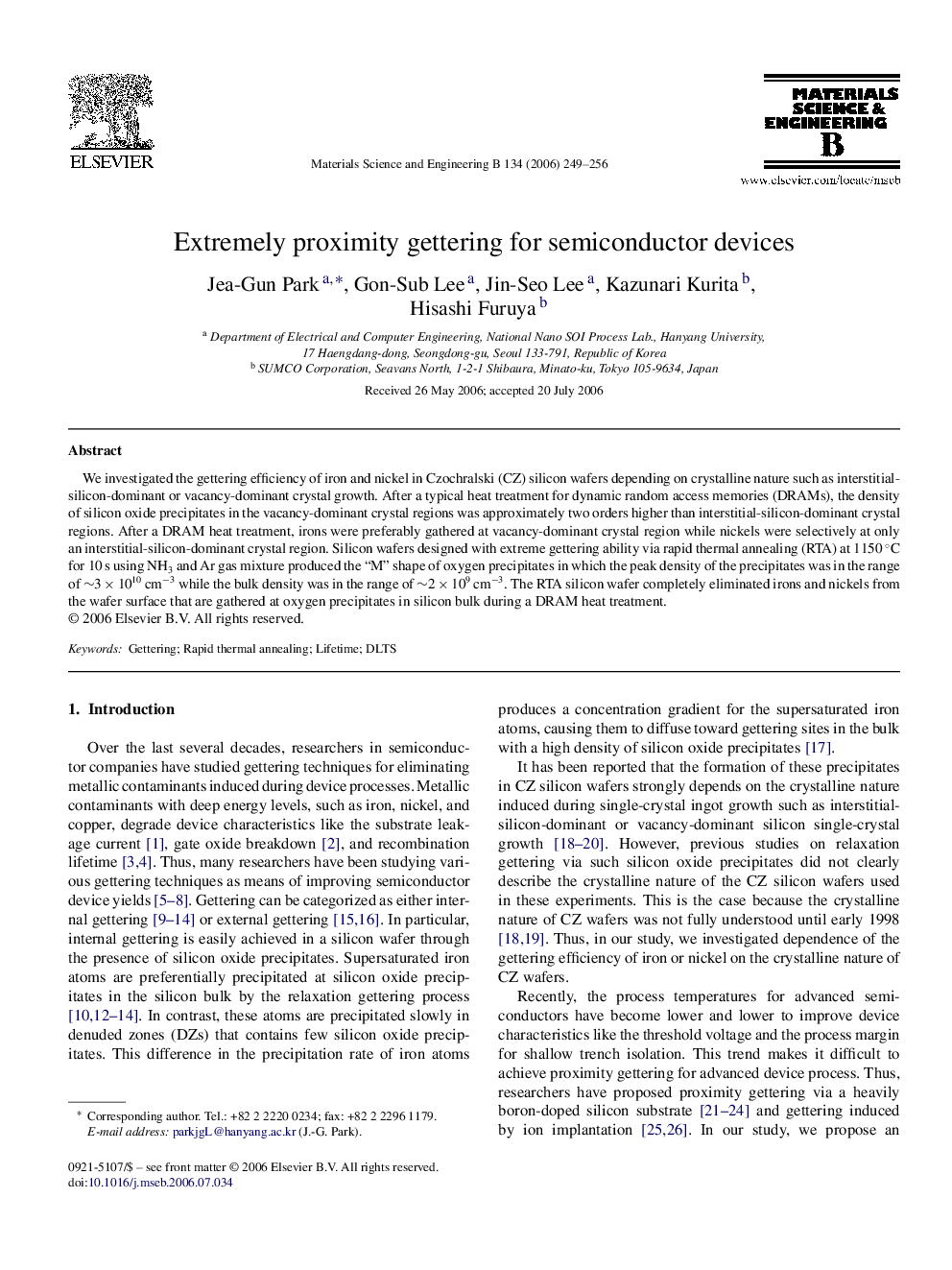 Extremely proximity gettering for semiconductor devices