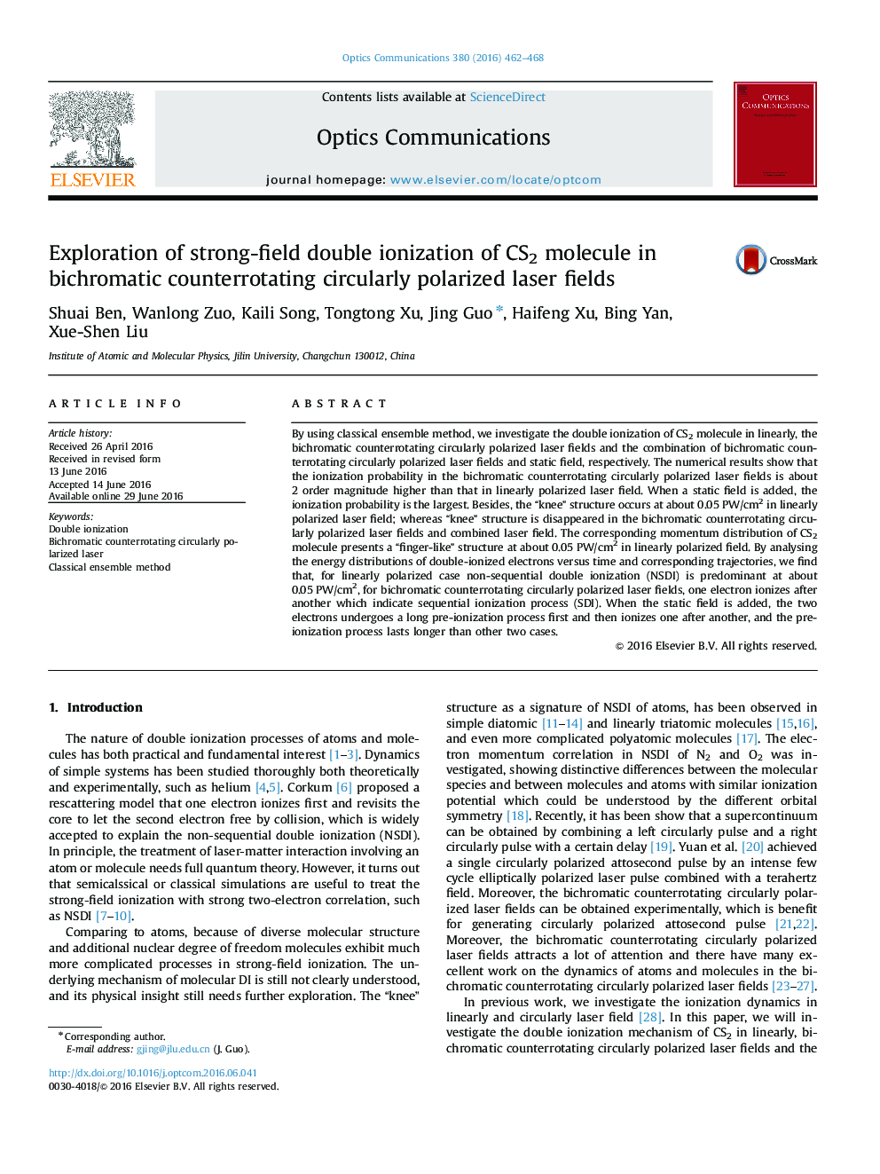 Exploration of strong-field double ionization of CS2 molecule in bichromatic counterrotating circularly polarized laser fields