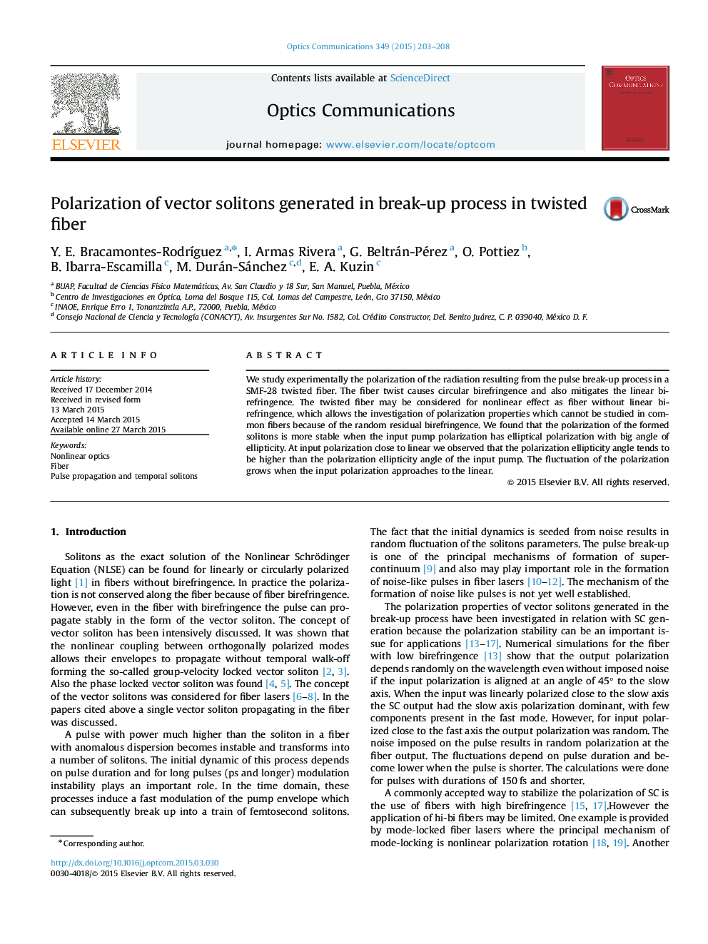 Polarization of vector solitons generated in break-up process in twisted fiber