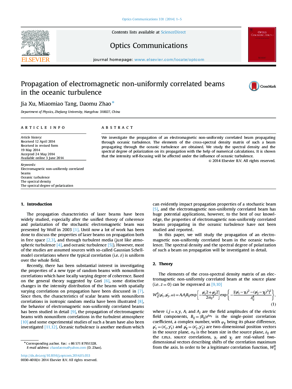 Propagation of electromagnetic non-uniformly correlated beams in the oceanic turbulence