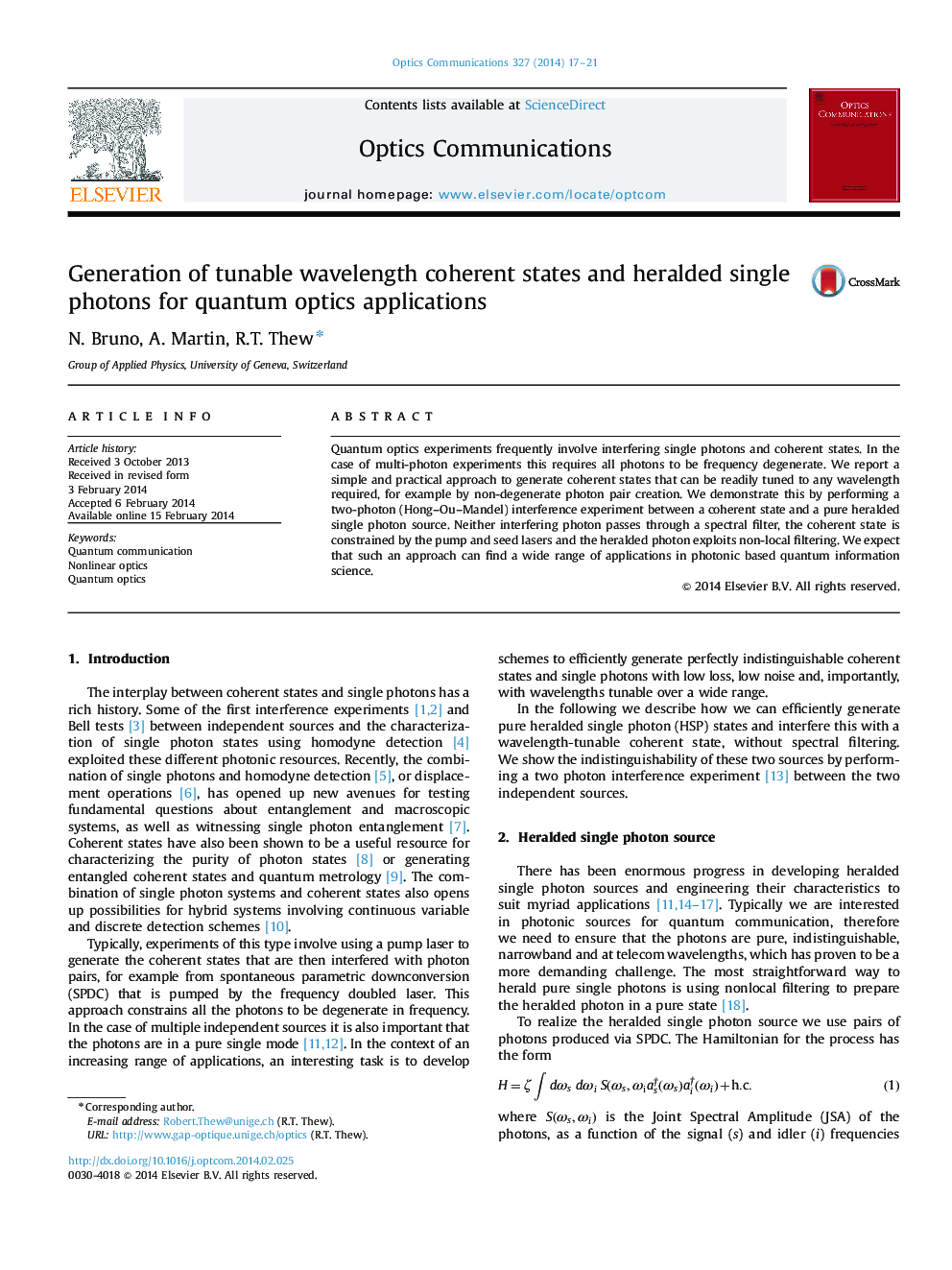 Generation of tunable wavelength coherent states and heralded single photons for quantum optics applications