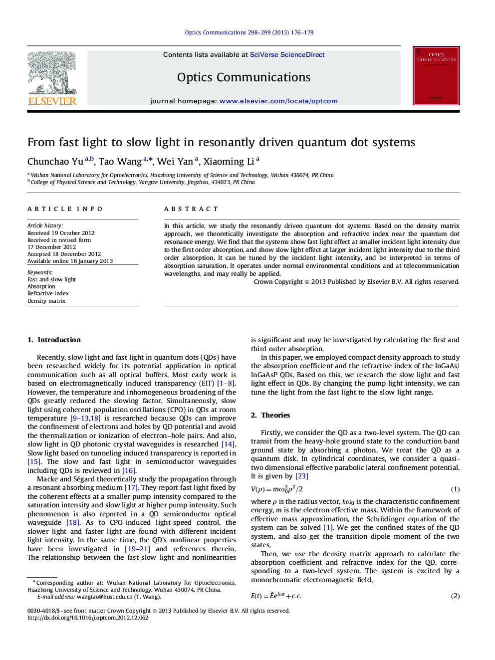 From fast light to slow light in resonantly driven quantum dot systems