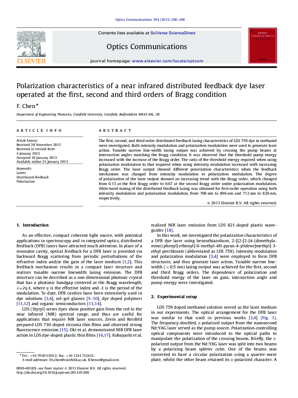 Polarization characteristics of a near infrared distributed feedback dye laser operated at the first, second and third orders of Bragg condition