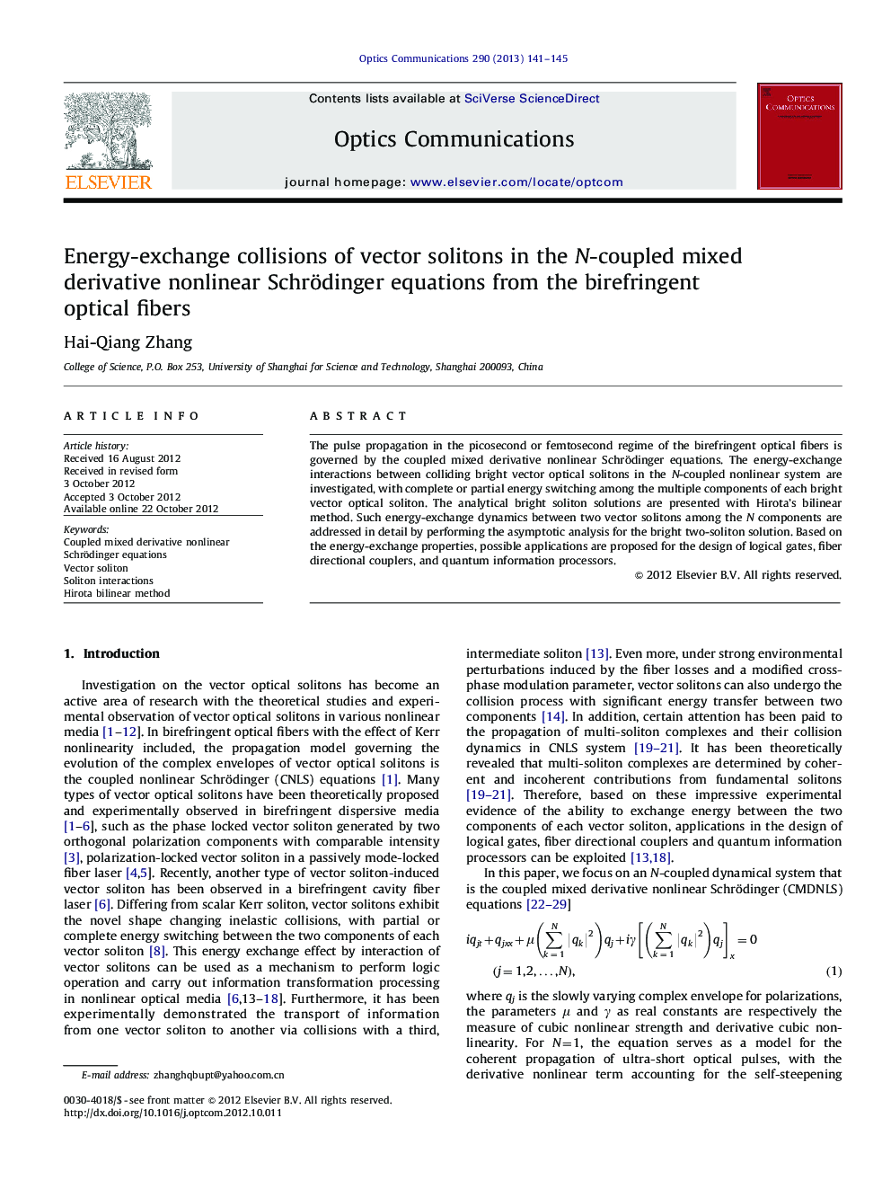 Energy-exchange collisions of vector solitons in the N-coupled mixed derivative nonlinear Schrödinger equations from the birefringent optical fibers