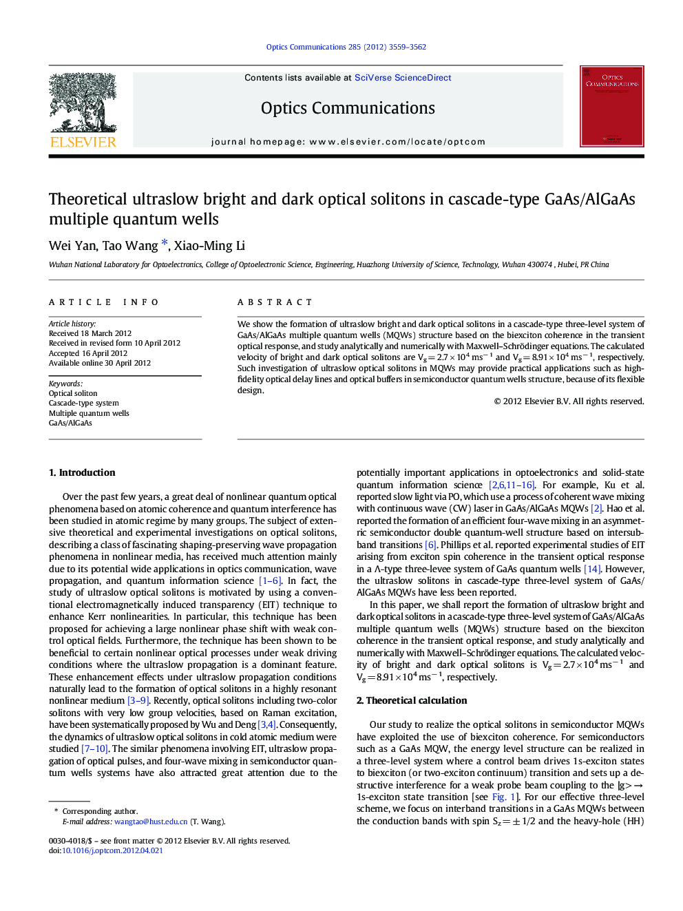 Theoretical ultraslow bright and dark optical solitons in cascade-type GaAs/AlGaAs multiple quantum wells