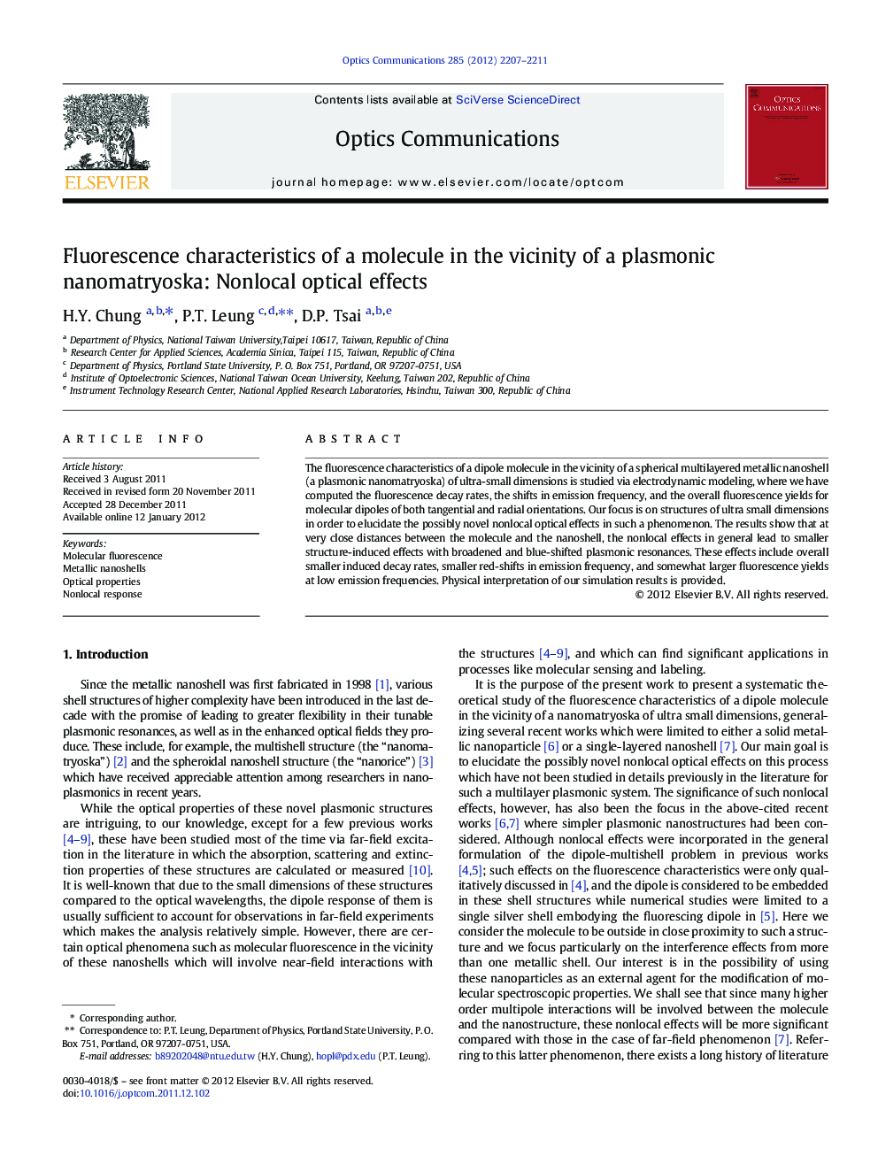 Fluorescence characteristics of a molecule in the vicinity of a plasmonic nanomatryoska: Nonlocal optical effects