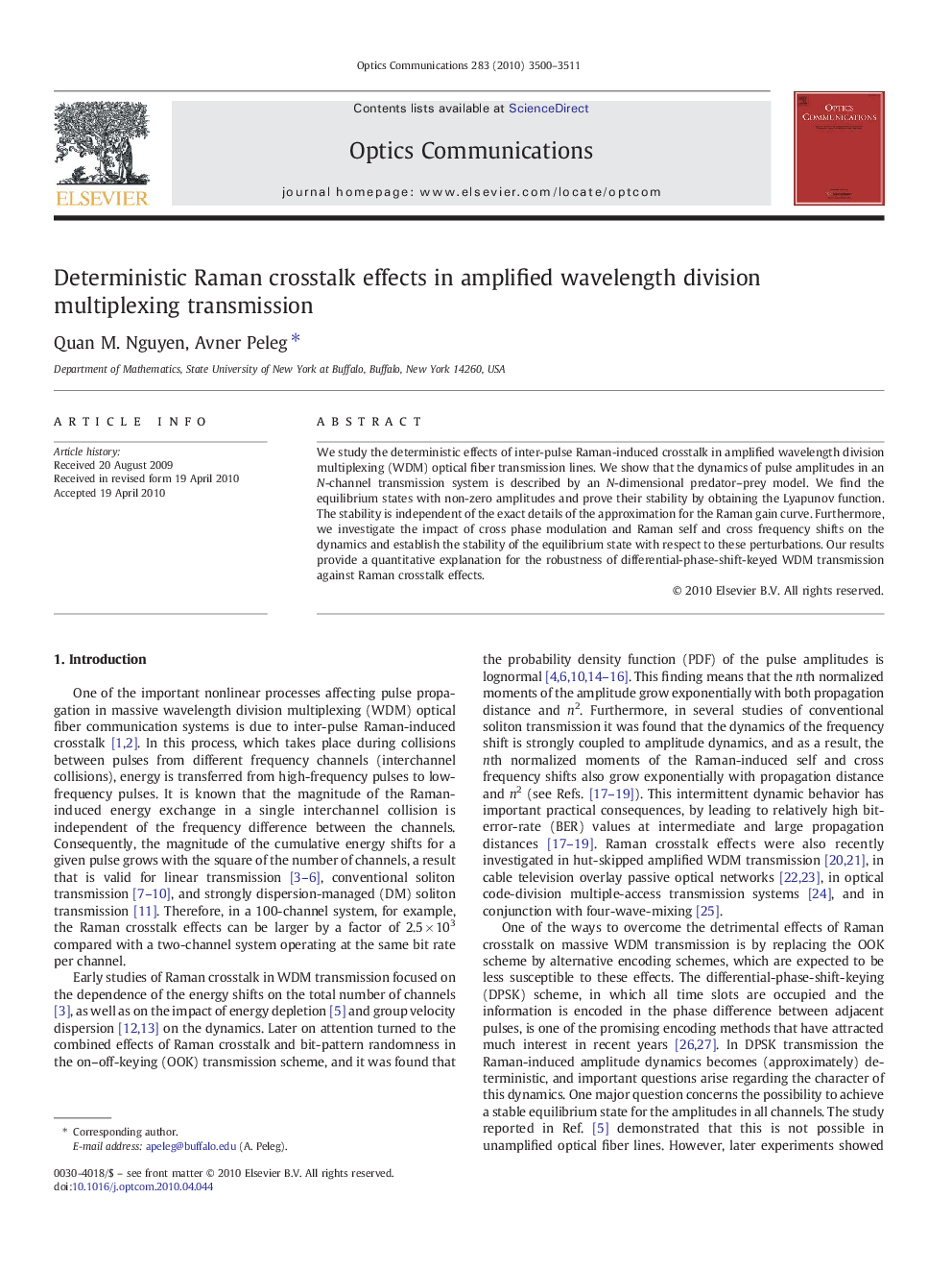 Deterministic Raman crosstalk effects in amplified wavelength division multiplexing transmission