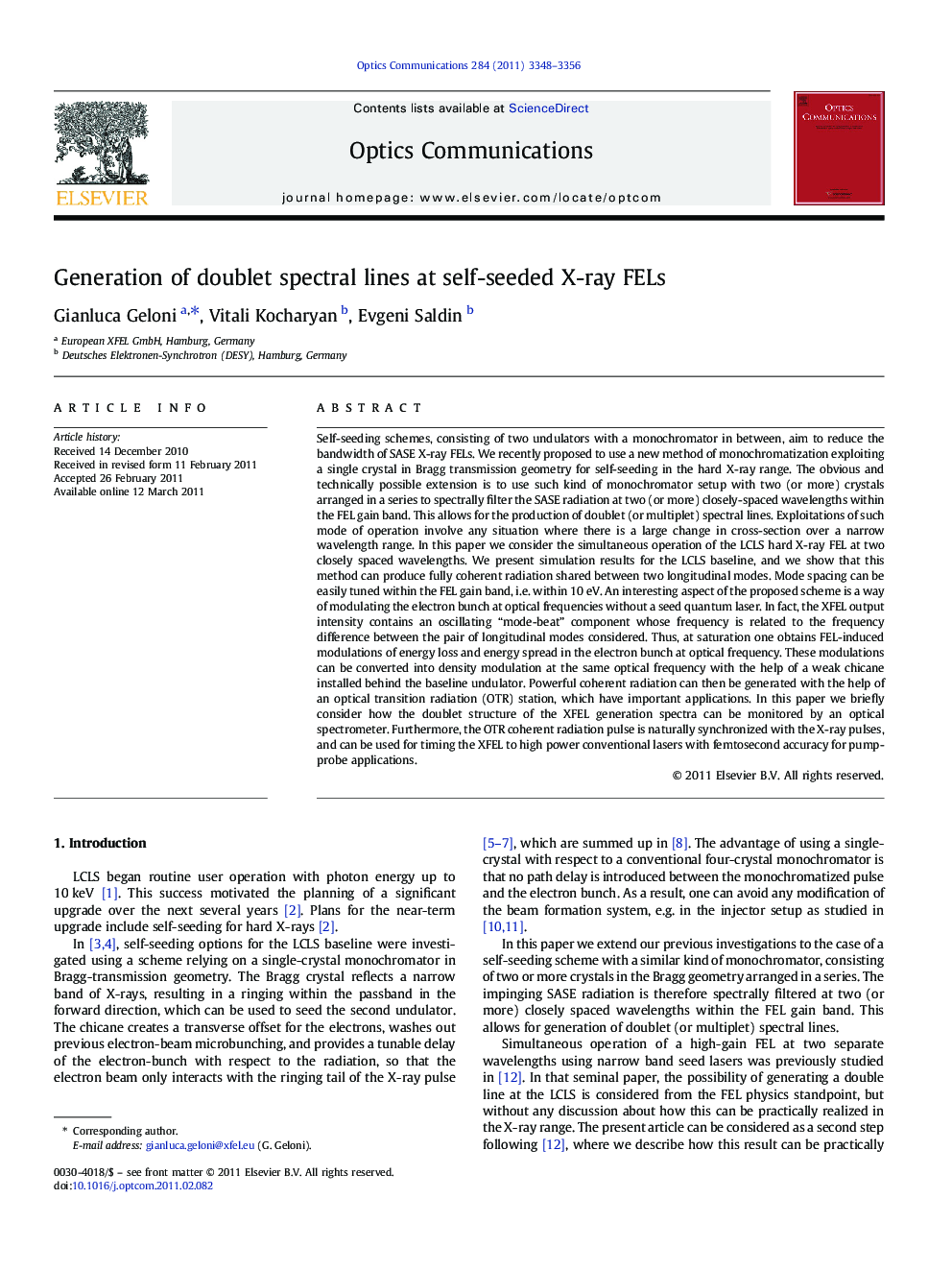 Generation of doublet spectral lines at self-seeded X-ray FELs