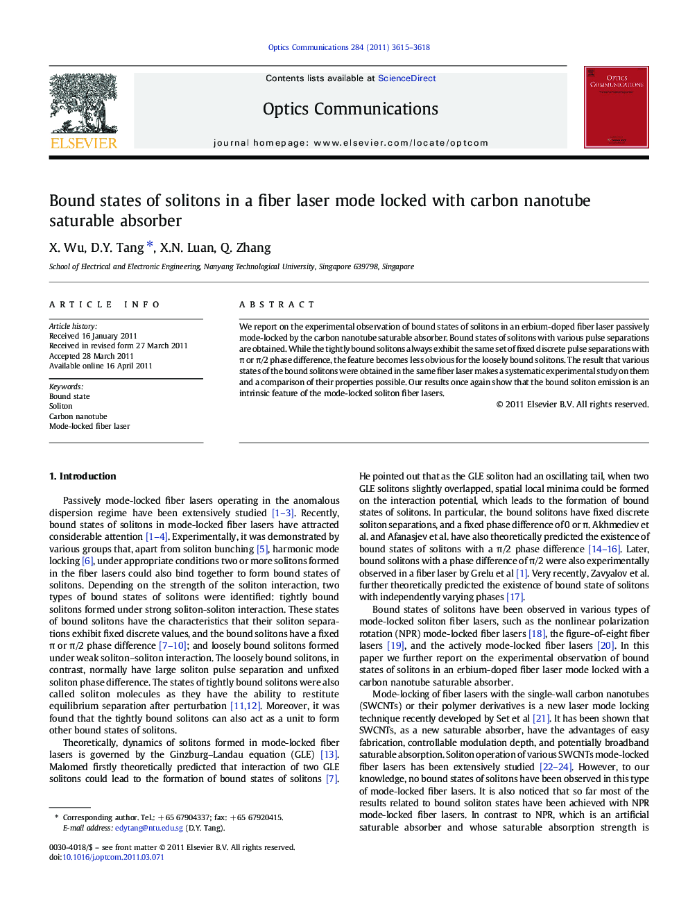 Bound states of solitons in a fiber laser mode locked with carbon nanotube saturable absorber