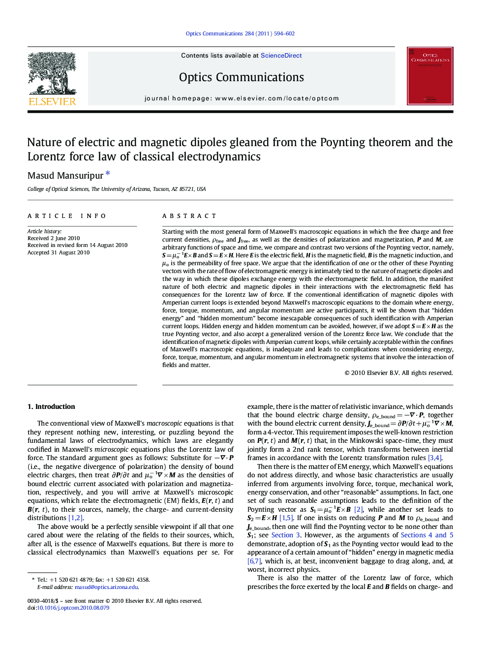 Nature of electric and magnetic dipoles gleaned from the Poynting theorem and the Lorentz force law of classical electrodynamics