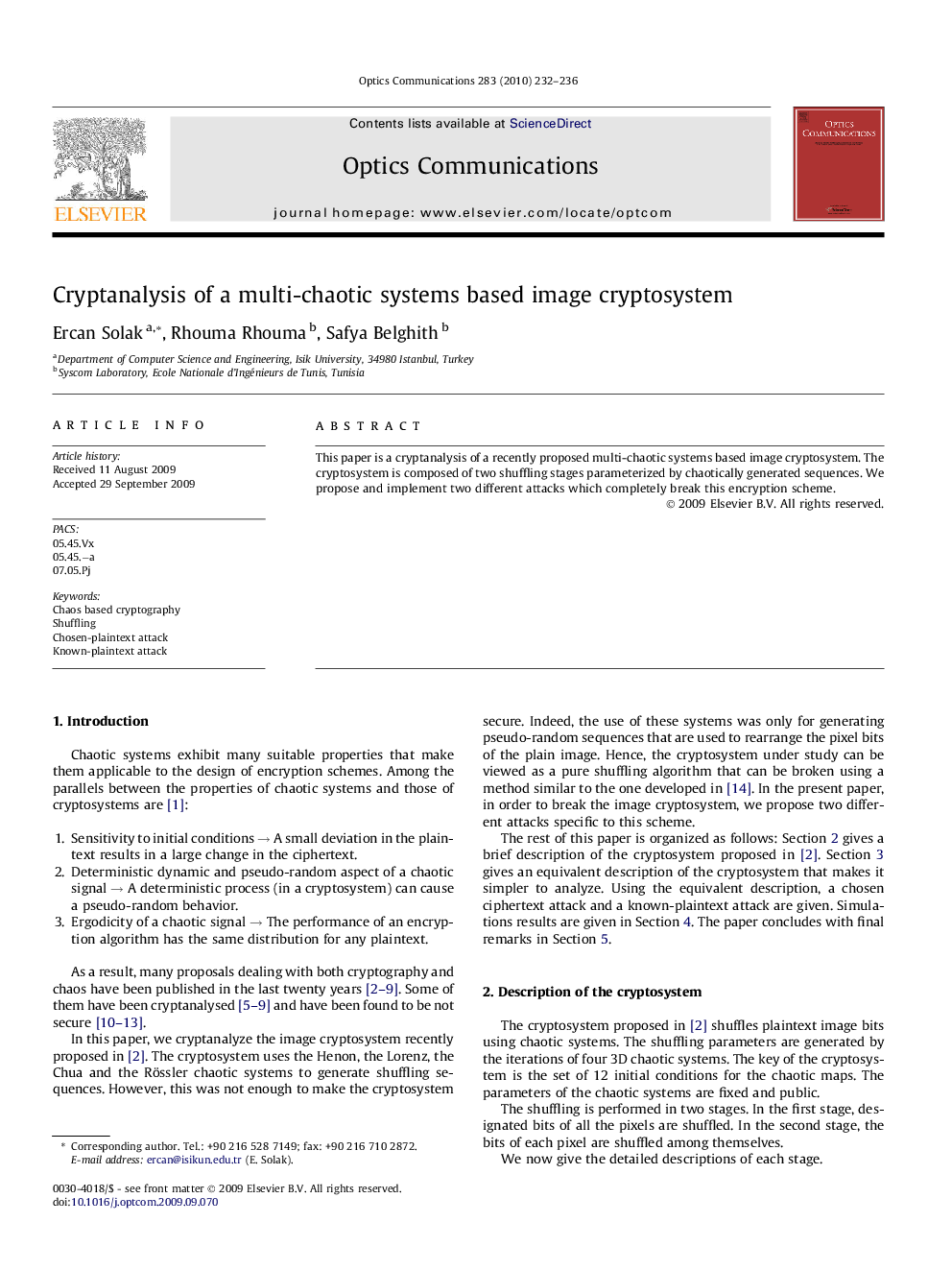 Cryptanalysis of a multi-chaotic systems based image cryptosystem