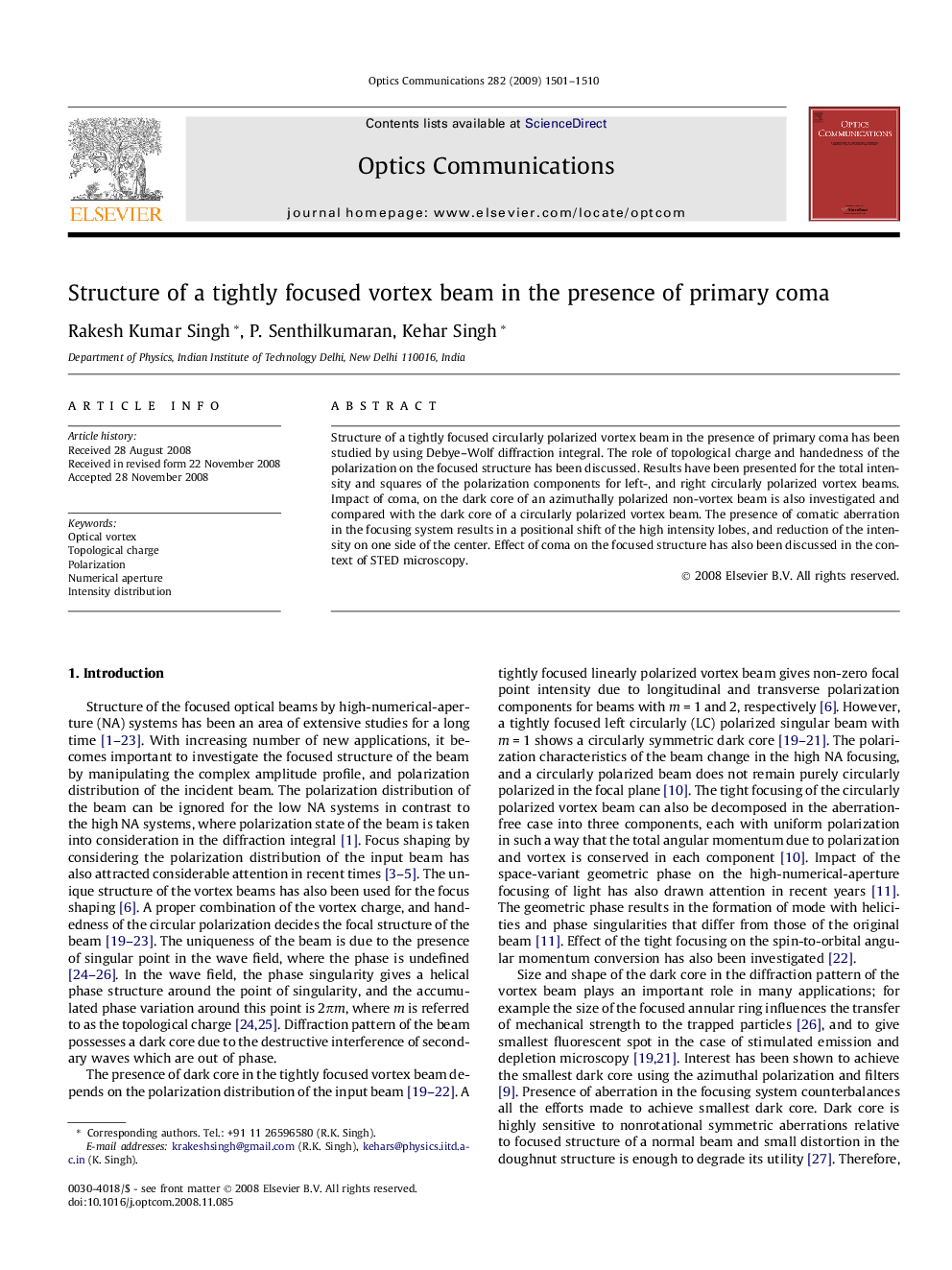 Structure of a tightly focused vortex beam in the presence of primary coma