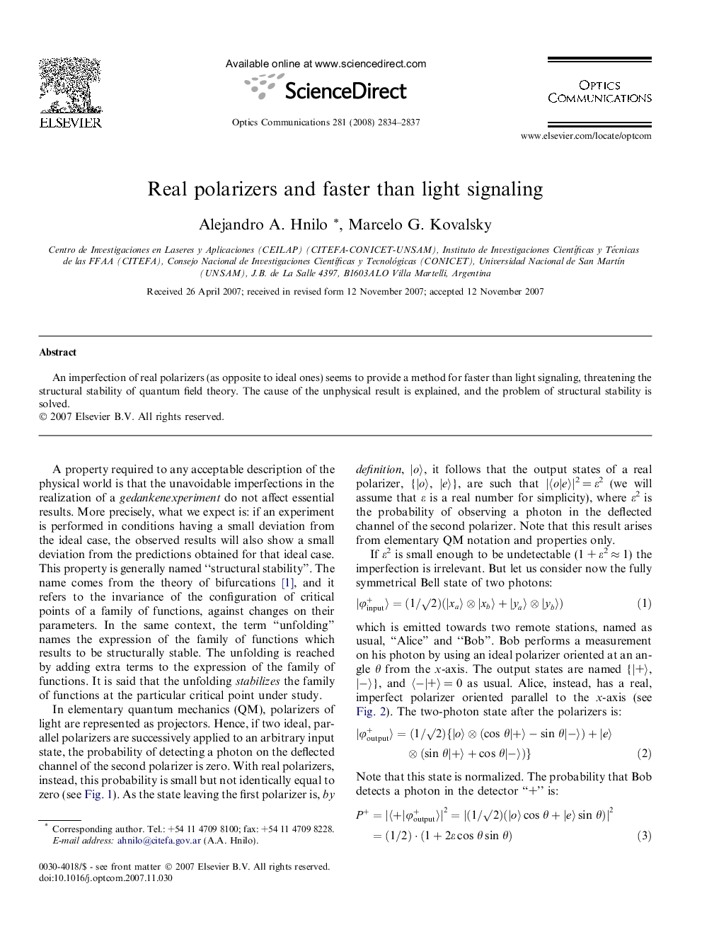 Real polarizers and faster than light signaling