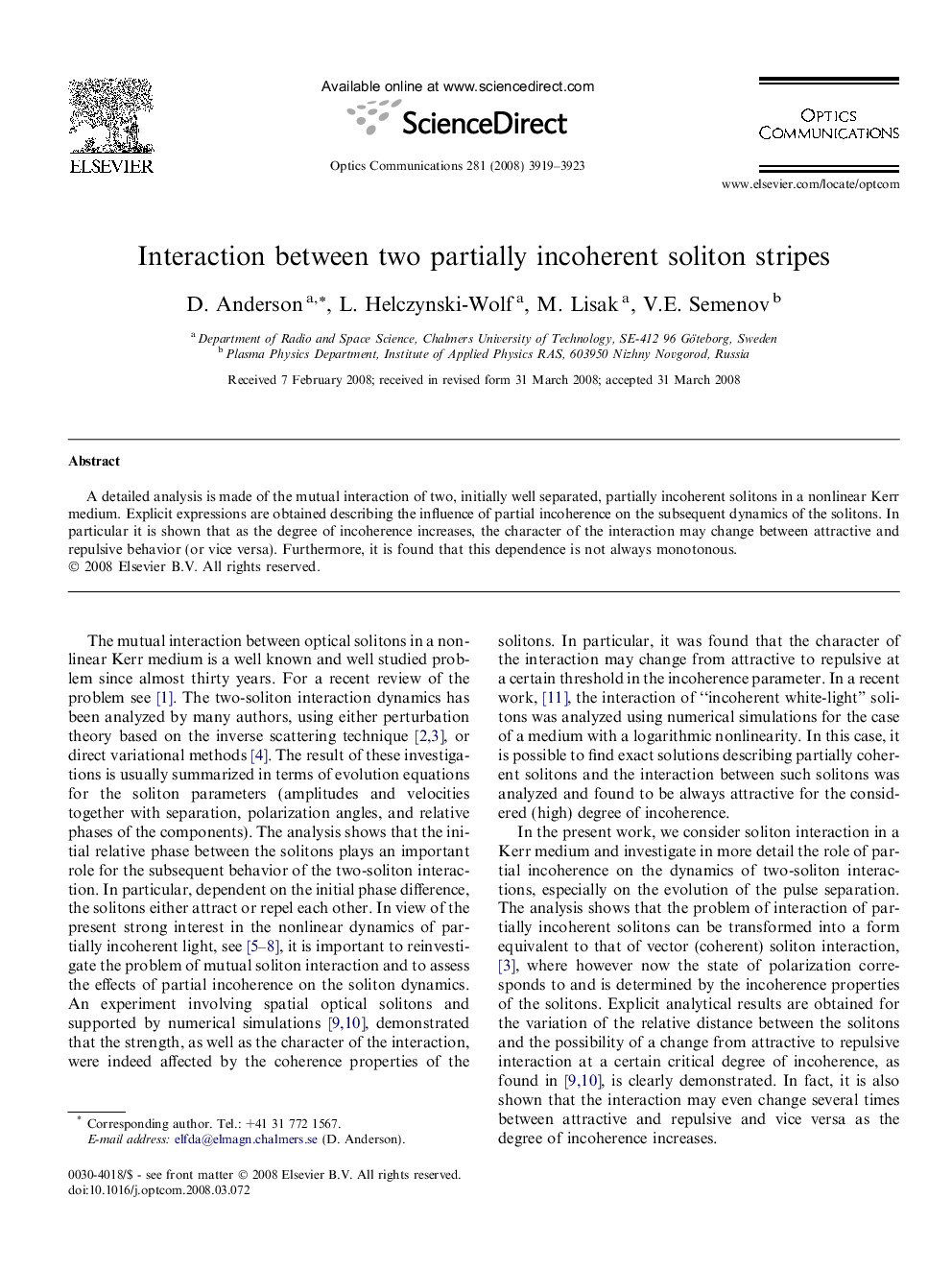 Interaction between two partially incoherent soliton stripes