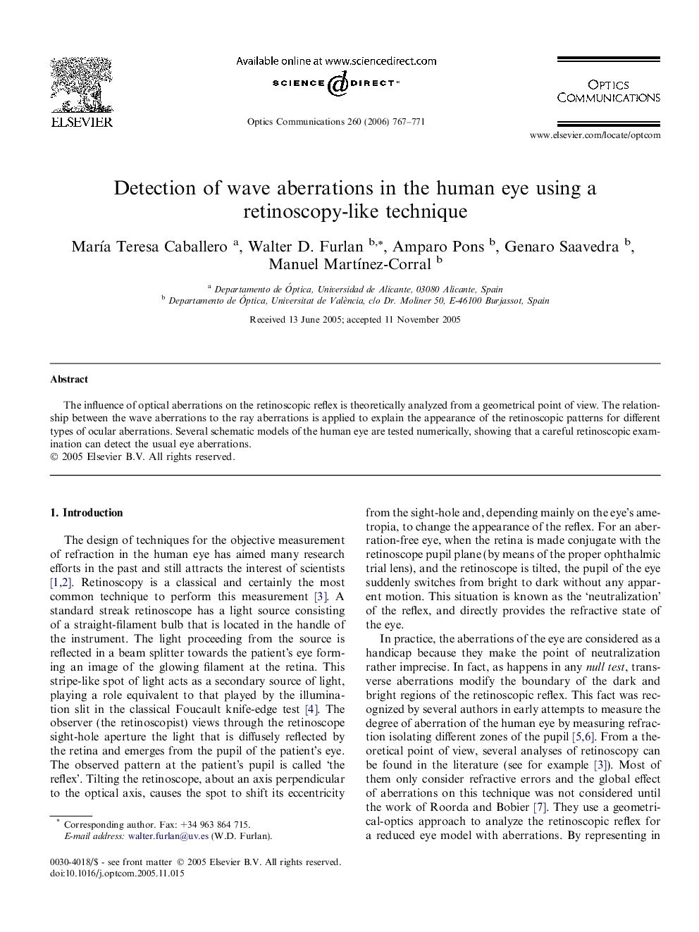 Detection of wave aberrations in the human eye using a retinoscopy-like technique
