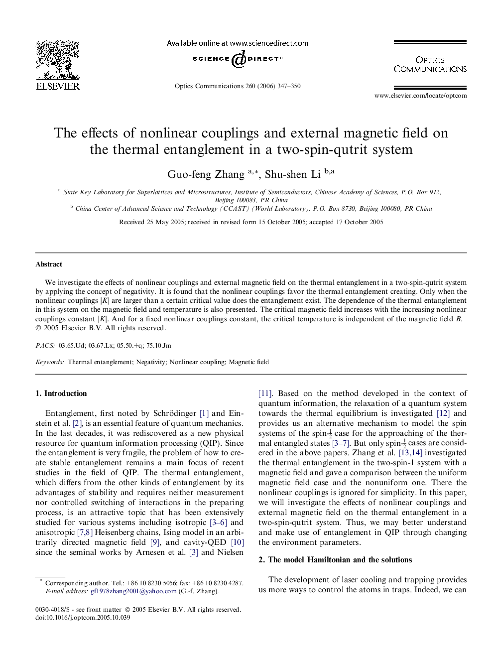 The effects of nonlinear couplings and external magnetic field on the thermal entanglement in a two-spin-qutrit system