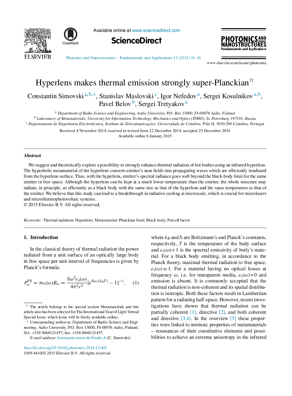 Hyperlens makes thermal emission strongly super-Planckian 