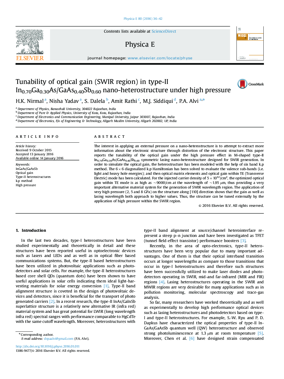 Tunability of optical gain (SWIR region) in type-II In0.70Ga0.30As/GaAs0.40Sb0.60 nano-heterostructure under high pressure