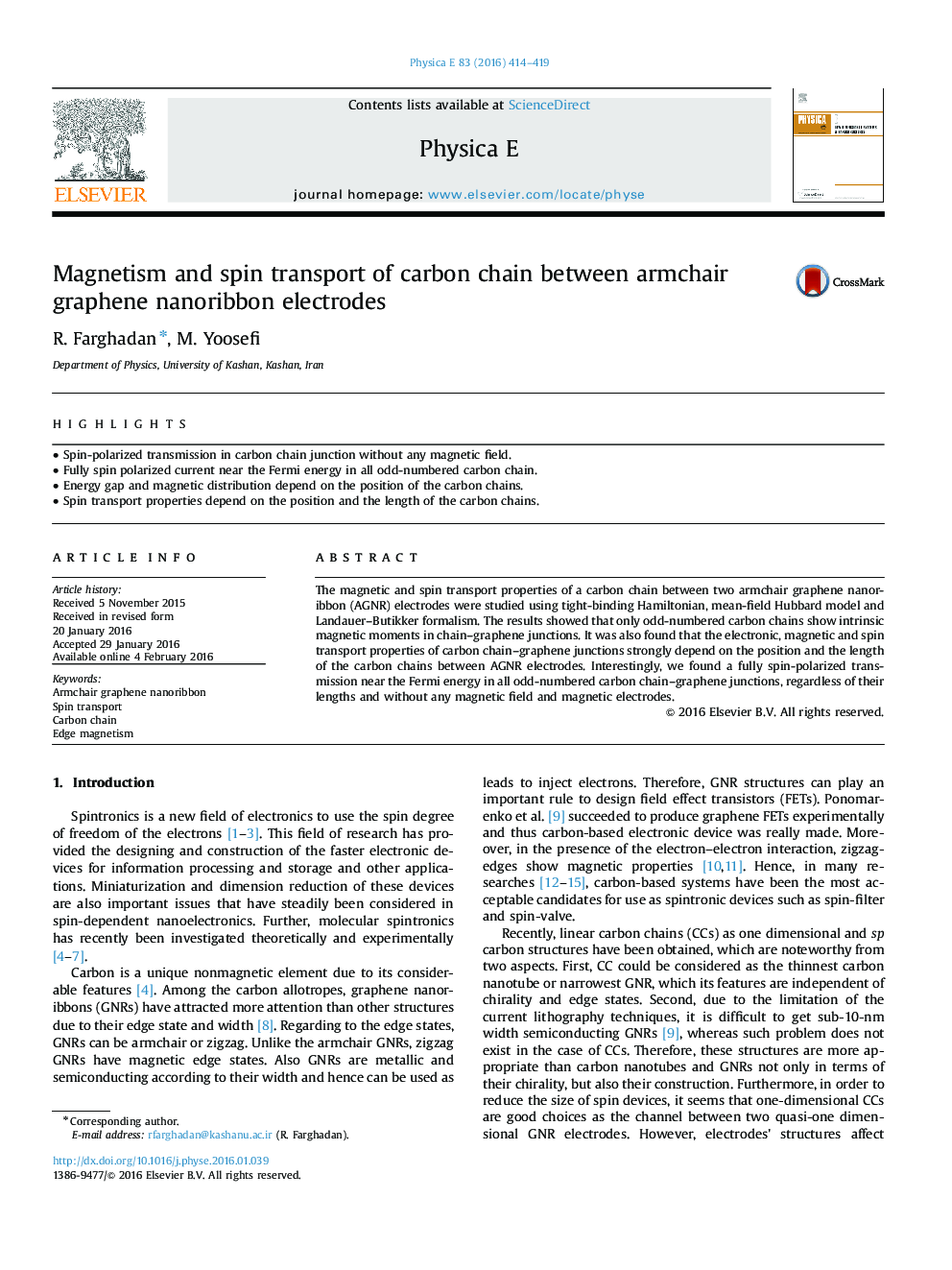 Magnetism and spin transport of carbon chain between armchair graphene nanoribbon electrodes