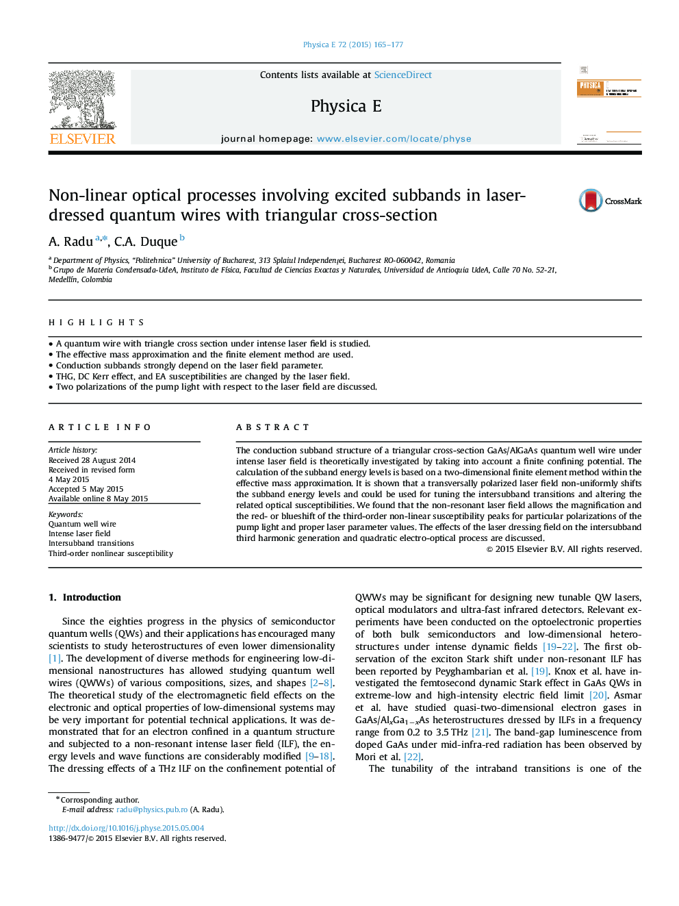 Non-linear optical processes involving excited subbands in laser-dressed quantum wires with triangular cross-section