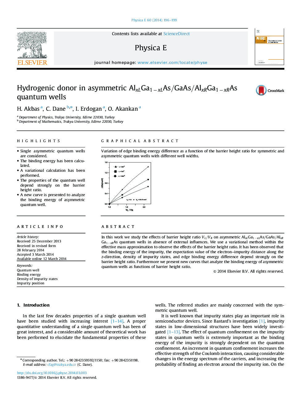 Hydrogenic donor in asymmetric AlxLGa1−xLAs/GaAs/AlxRGa1−xRAsAlxLGa1−xLAs/GaAs/AlxRGa1−xRAs quantum wells