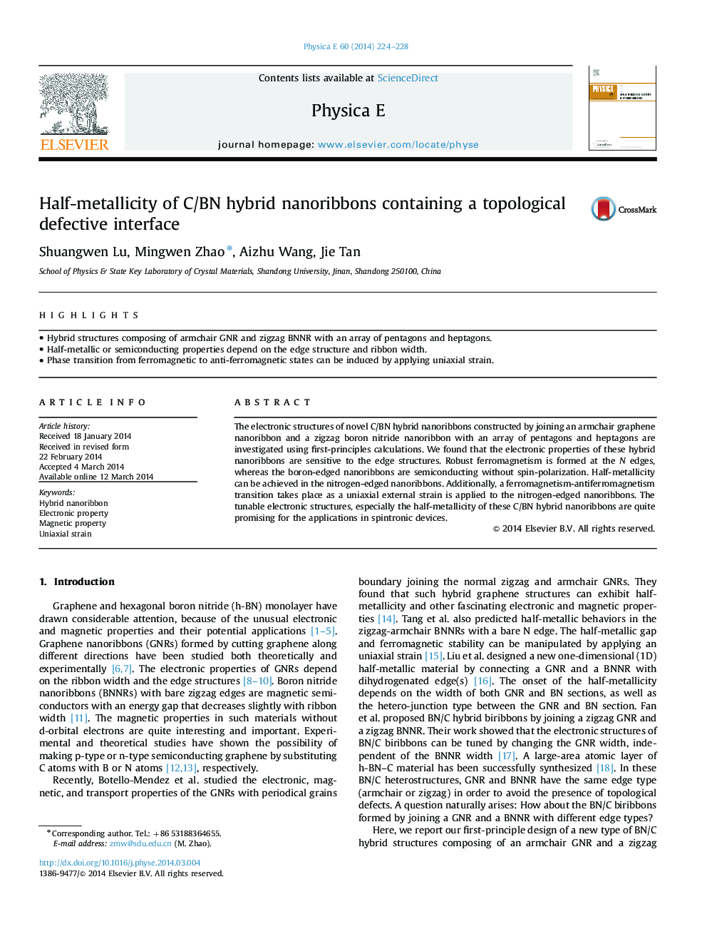 Half-metallicity of C/BN hybrid nanoribbons containing a topological defective interface