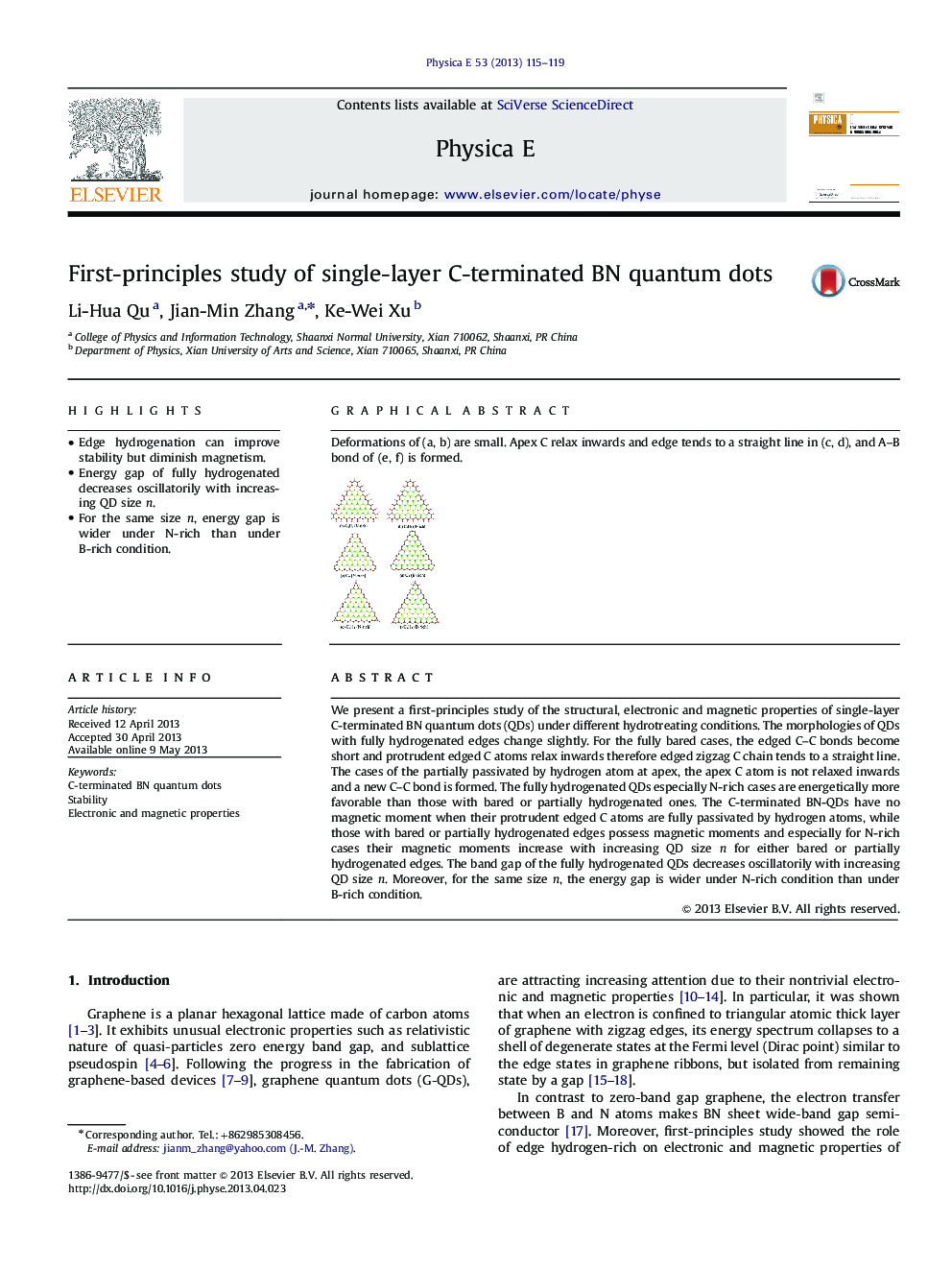 First-principles study of single-layer C-terminated BN quantum dots