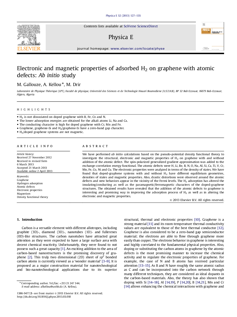 Electronic and magnetic properties of adsorbed H2 on graphene with atomic defects: Ab initio study