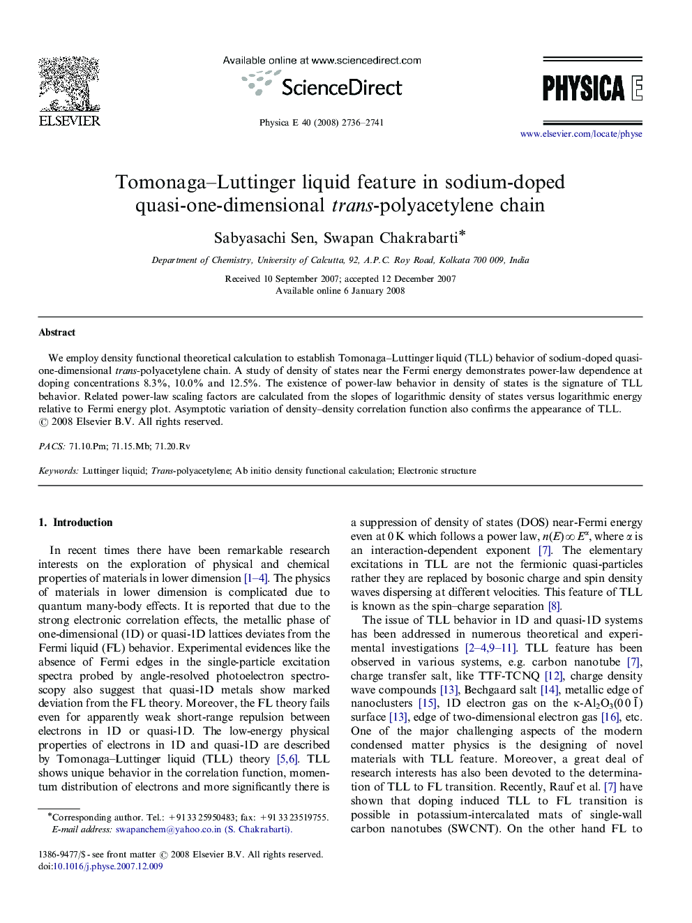 Tomonaga-Luttinger liquid feature in sodium-doped quasi-one-dimensional trans-polyacetylene chain