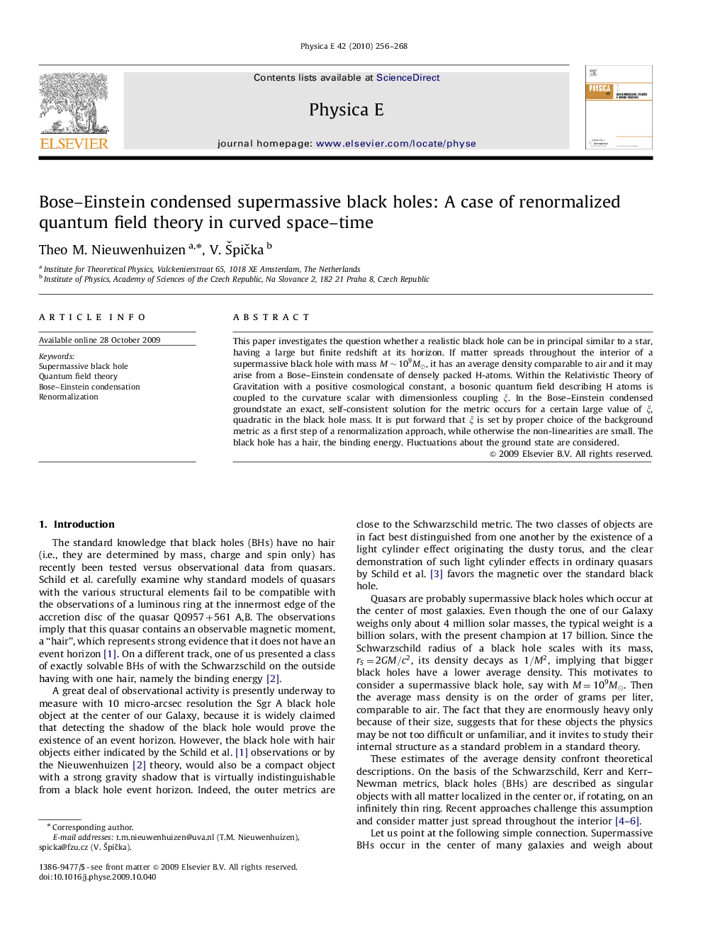 Bose–Einstein condensed supermassive black holes: A case of renormalized quantum field theory in curved space–time